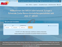 Tablet Screenshot of masainternational.de
